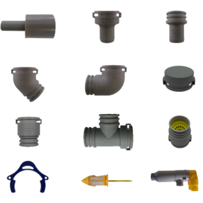 Various fittings and connectors